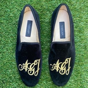 London Sole Loafers with Embroidered Initials “AGJ”